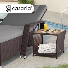 Deuba Rattan asztalka 40x45x45 cm - barna
