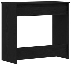 vidaXL Asztal Fekete Tölgy 80x40x75 cm Mérnöki Fa