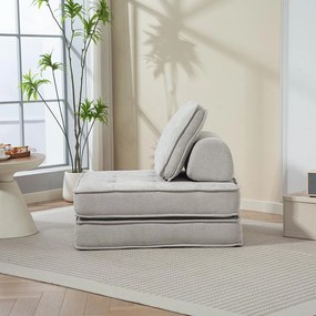 CALMERO kinyitható, multifunkciós kanapé – világosszürke