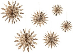 Papír karácsonyi függődísz készlet 6 db-os Star – Bloomingville