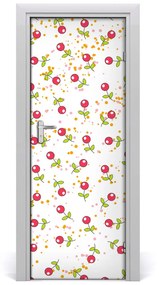 Poszter tapéta ajtóra cseresznye 75x205 cm