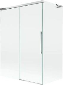 Mexen Rox L kádparaván 2 szárnyú tolóajtós 120 + 70 x 150 cm, átlátszó, króm - 8C9L-120-070-01-00