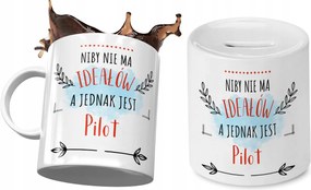 Pilóta Bögre Ajándék persely szett fényképes nyomtatással