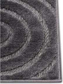 Antracitszürke szőnyeg 67x120 cm Iconic Wave – Hanse Home