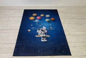 Űrhajós mintás gyerekszőnyeg 130x180 cm