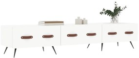 fehér szerelt fa TV-szekrény 150 x 35 x 55 cm