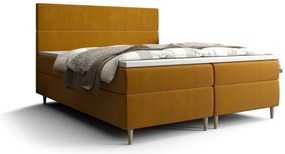 Franciaágy Boxspring 140 cm Flu (arany) (matraccal és tárolóhellyel). 1046535