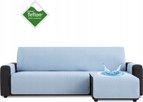 Vízálló ágytakaró kanapéra sarokvédő teflon kék 240cm jobbos