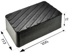 Gumi alátét emelőhöz 200x113x72mm P4