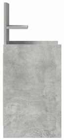 2 db betonszürke éjjeliszekrények 2 fiókkal 38x34x80 cm