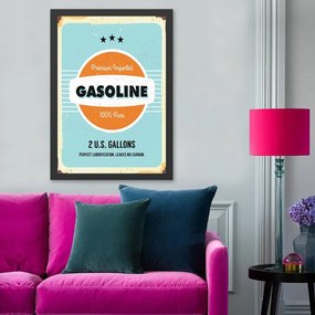 Gasoline falikép, 40×55 cm