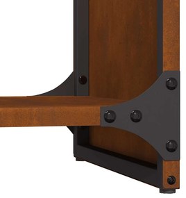 vidaXL tűzifa állvány 40x30x80 cm időjárásálló acélból