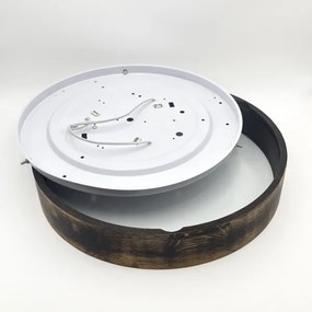 OAK SMOKY mennyezeti lámpa 3xE27/15W/230V, 47,5 cm, tölgy/sötétbarna