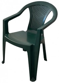 Santorini II. New 4 személyes kerti bútor szett, zöld asztallal, 4 db Palermo zöld székkel