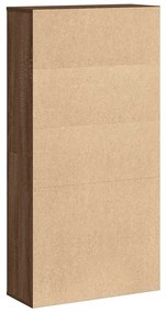barna tölgy színű szerelt fa könyvespolc 60x24x120 cm