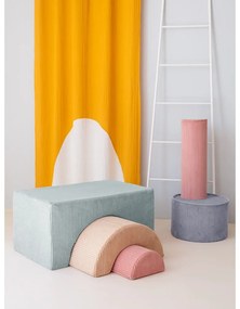 Mentazöld kordbársony habszivacs játszótér 3 db-os magasság 37 cm 75x49 cm Rainbow Montessori – Wigiwama