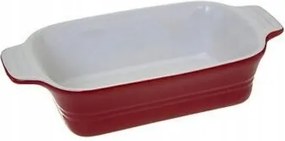 Agyag Edény téglalap alakú 22x11 cm piros