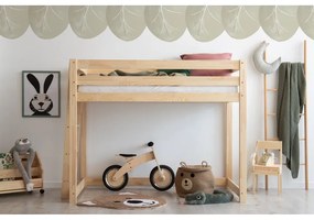 Magasított fenyőfa gyerekágy 70x160 cm CLPBA - Adeko