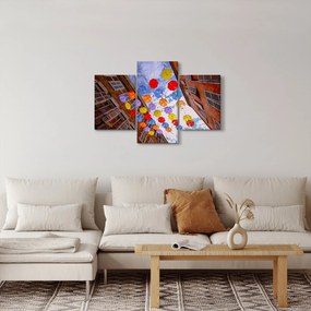 Színes esernyők képe (90x60 cm)
