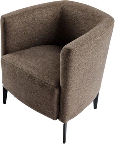 Design fotel, barna/fekete, KAPY