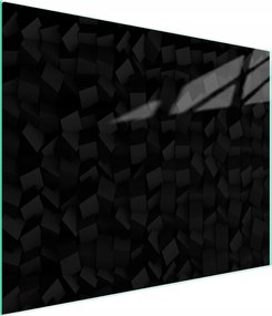 Üveg Vágódeszka 52x30 Fekete Edzett Üveg