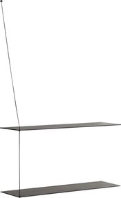 Polc "Stedge", 80 x 22 cm, 4 változat - Woud variáns: fekete tölgyfa