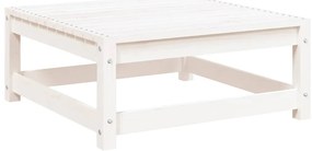 vidaXL fehér tömör fenyőfa kerti lábtartó 70 x 70 x 30 cm