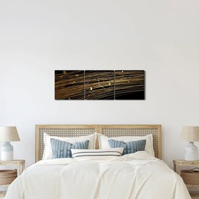 Absztrakt kép (órával) (90x30 cm)