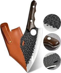 Japan Style Vadász Séf Konyhakés 28CM-ES, Ujjnyílással