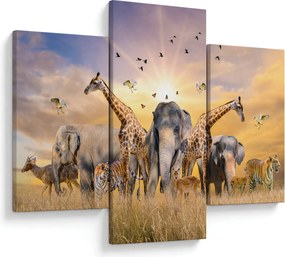 Kép - Afrikai állatok (90x60 cm)