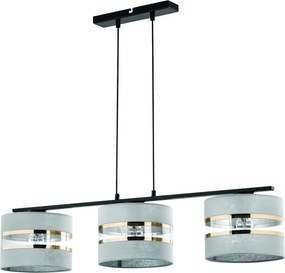 SIGMA LIGHTING 32155 SARA Többágú Függesztett Lámpa Fekete, Szürke E27 IP20