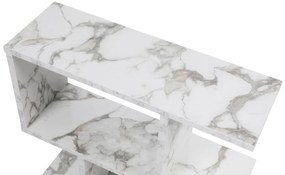 Kis asztal Life - Fehér, Marble