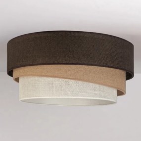 BRILAGI - Mennyezeti lámpa TRIO 1xE27/60W/230V Ø 40 cm barna/bézs/fehér