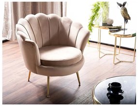Ionia Velvet fotel, bézs