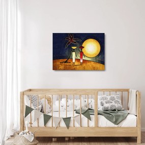 Egy ősi festmény képe (üvegen) (70x50 cm)