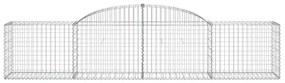 7 db íves horganyzott vas gabion kosár 300x50x60/80 cm