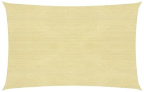 vidaXL bézs HDPE napvitorla 160 g/m² 2,5 x 3,5 m