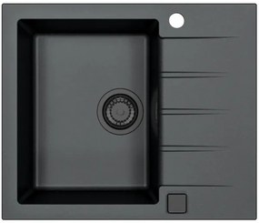 ALVEUS SETA23230 - Konyhai mosogató CADIT+MINTAS mosogató csaptelep 34cm gránit/fekete