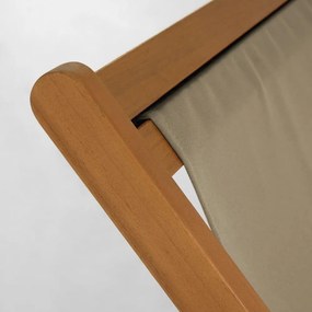 Adredna sötétzöld akácfa összecsukható strand szék - Kave Home