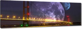 Vászonkép 150x50 Méltóságteljes hold híd