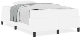 Ágykeret matraccal matracmal Fehér 120 x 200 cm Műbőr