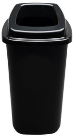 Plafor Sort szelektív hulladékgyűjtő, szemetes 28L fekete/fekete