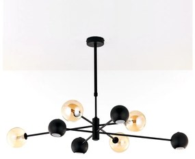 Jupiter 1994 - Csillár rúdon MOKA 4xGU10/10W/230V + 4xG9/10W/230V fekete/bézs