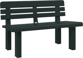 Zöld polipropilén kerti pad 110 x 52 x 71 cm