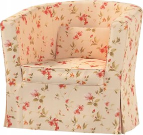 Ektorp Tullsta Ikea fotelhuzat, krémszínű alapon virágos