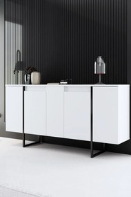 Luxe - fehér/fekete komód