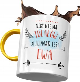 Sárga Bögre Éva Barátnő Feleség Ajándék Nyomtatott Fotóval