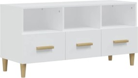 vidaXL fehér magasfényű szerelt fa TV-szekrény 102x36x50 cm