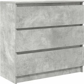 vidaXL betonszürke szerelt fa tálalószekrény 80x35x76 cm