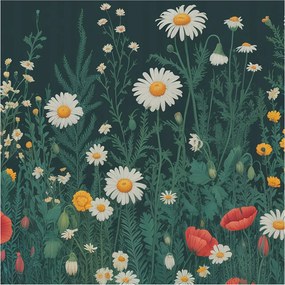 Flizelin tapéta falra Prémium Mezei virágok 250x250 Ragasztó
